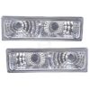 Monaco Dynasty Diamond Chrome Turn Signal Lights Unit Pair (Left & Right)