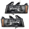 National RV Sea Breeze Black Headlights Assembly Pair (Left & Right)