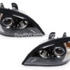 Dynamax Grand Sport Black Projector Right & Left Side Headlight Assemblies Pair