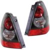 Fleetwood Discovery Black Tail Light Assembly Pair (Left & Right)