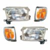 Fleetwood Bounder (Diesel) Replacement Headlights & Corner Turn Signal Lights Assembly 4 Piece Set (Left & Right)