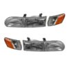 Safari Panther Replacement Headlights and Corner Turn Signal Lamps (4 Piece Set) (Left & Right)