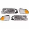 Georgie Boy Landau Replacement Headlights & Turn Signal Lights 4 Piece Set (Left & Right)