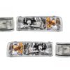 Damon Ultrasport Headlights Assembly & Signal Lights 4 Piece Set (Left & Right)