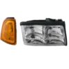 Fleetwood Bounder (GAS) Replacement Right (Passenger) Headlight & Corner Turn Signal Lamp 2 Piece Set