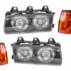 Fleetwood Bounder (Diesel Type) Headlights & Corner Lamps Turn Signal Lights 4 Piece Set