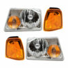 Winnebago Voyage Headlights & Signal Lamps 4 Piece Set (Left & Right)