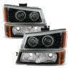 Tiffin Allegro Black Projector LED Headlight Assembly & Turn Signal Light 4 Piece Set (Left & Right)