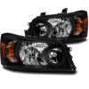 Monaco La Palma Black Headlight Assembly Pair (Left & Right)