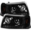 Itasca Sunrise Black Projector LED Headlights & Corner Turn Signal Light Assembly Set (Left & Right)