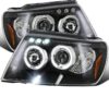 Holiday Rambler Imperial Black Projector LED Headlight Assembly Pair (Left & Right)