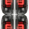 Monaco Executive 4 Pice Black LED Tail Light Unit Pair (Left & Right) (Upper & Lower)