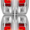 Monaco Executive 4 Pice Chrome LED Tail Light Unit Pair (Left & Right) (Upper & Lower)